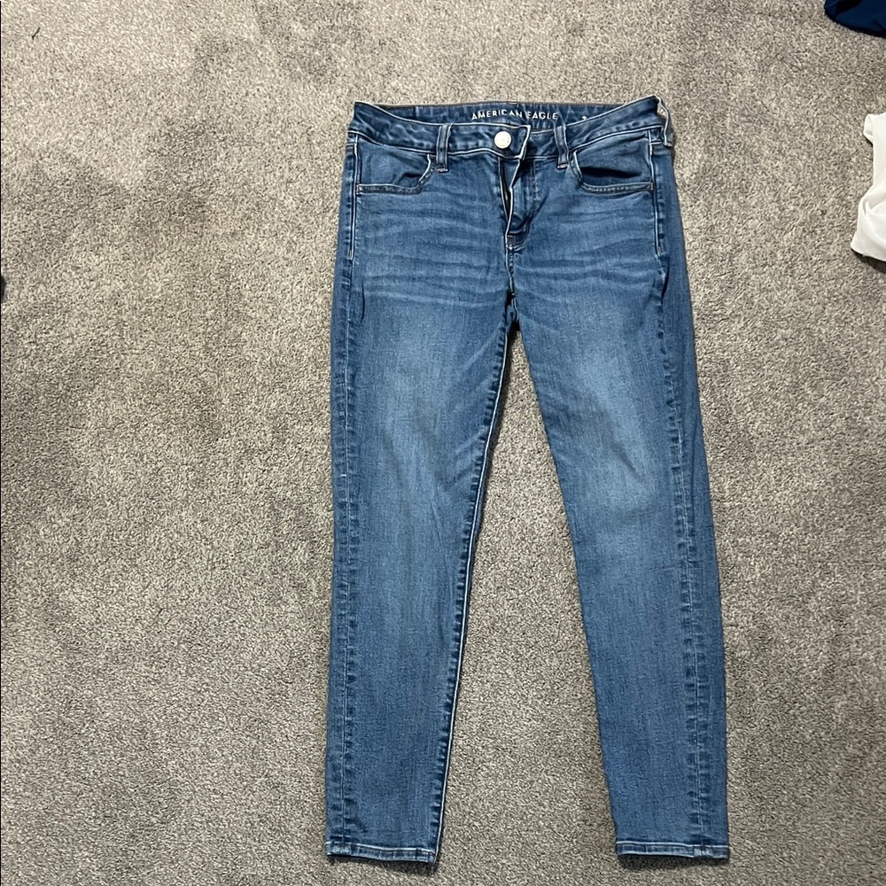 American Eagle Outfitters Women's Classic Blue Skinny Jeans